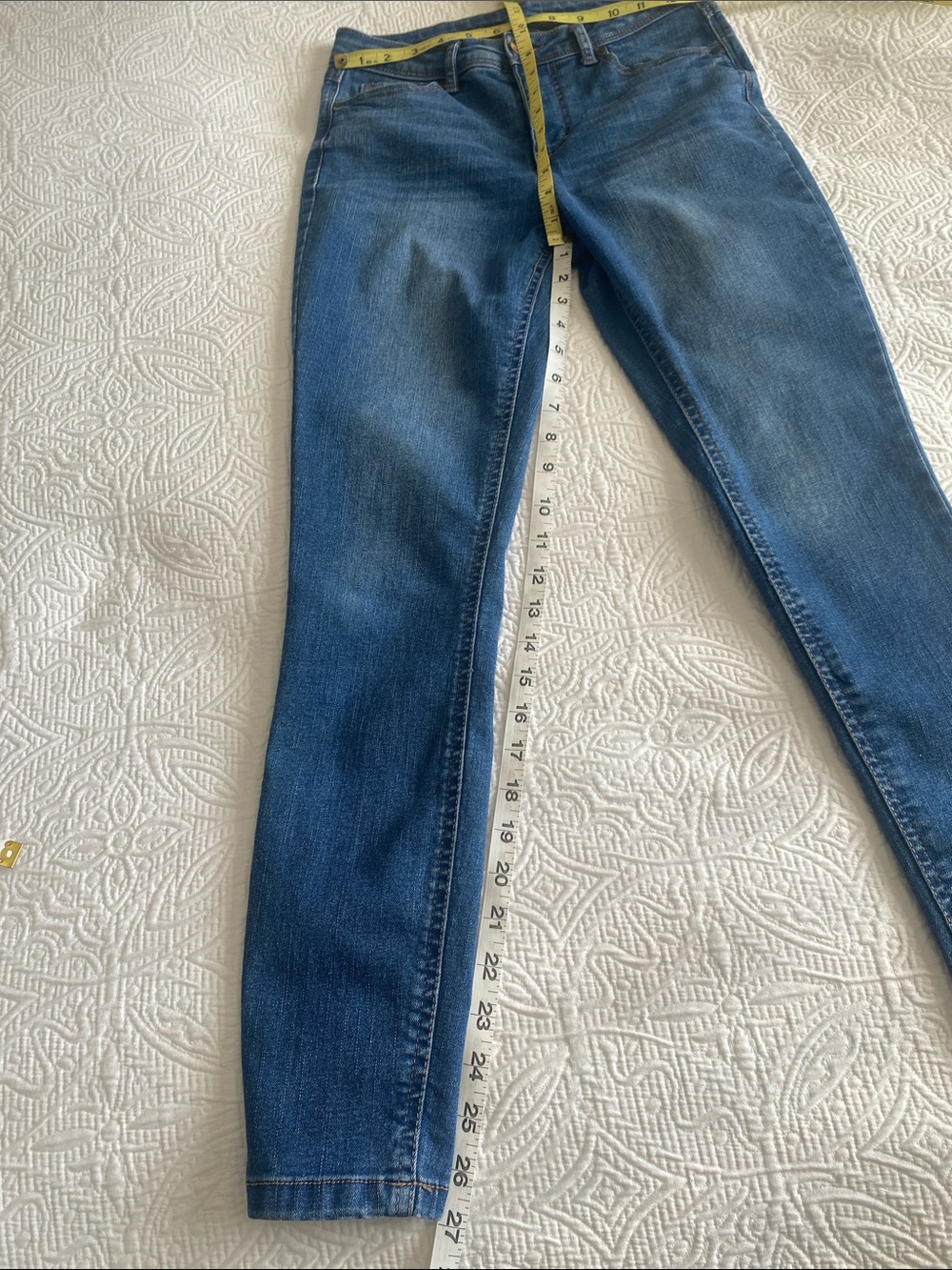 Dip Demim Slim High-Rise Women's Jeans in Medium Blue Sz 6 - Picture 6 of 13